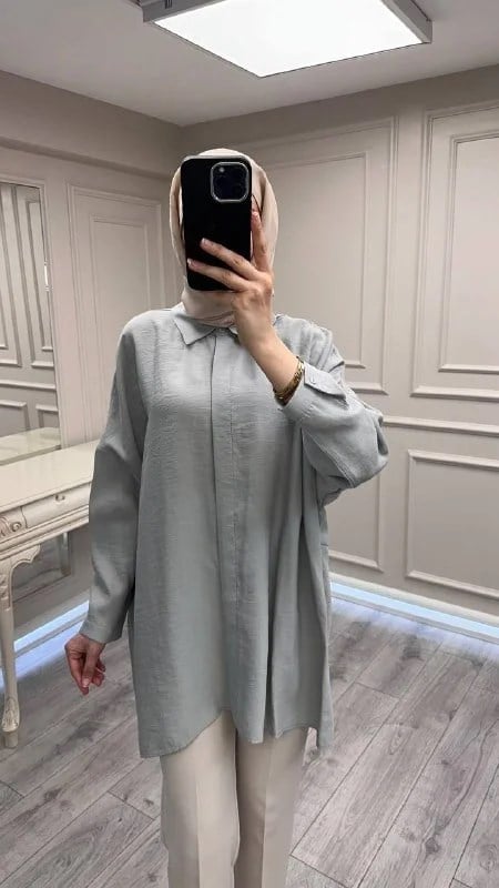Nuss Triko 26Y3001 Gri Gömlek