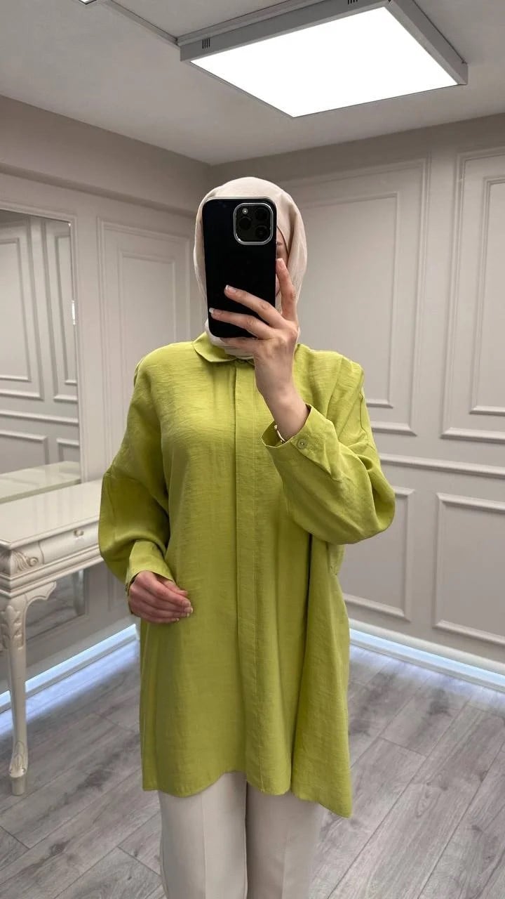Nuss Triko 26Y3001 Lime Gömlek