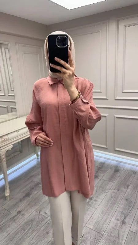 Nuss Triko 26Y3001 Nude Gömlek