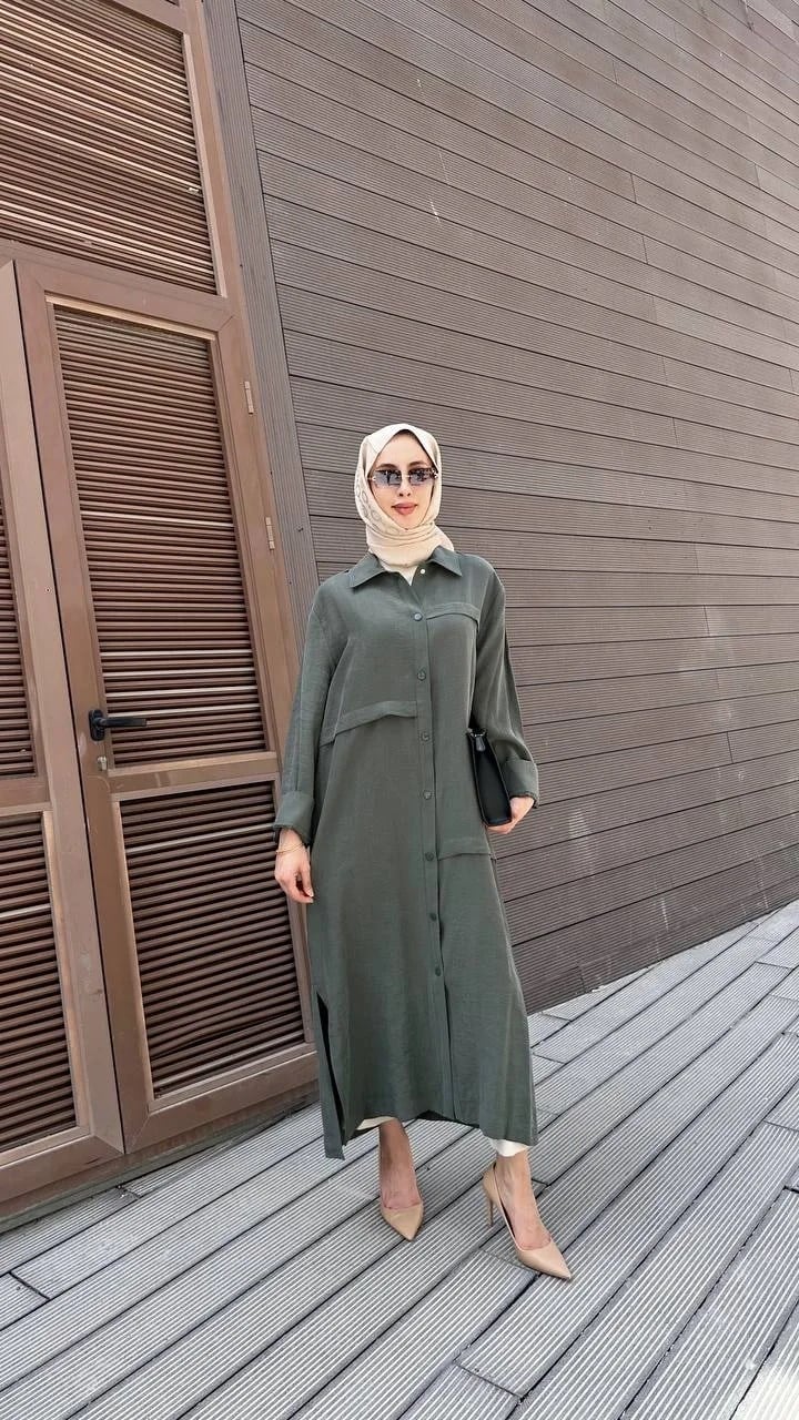 Nuss Triko 26Y6036 Zümrüt Önü Çıtçıtlı Kap