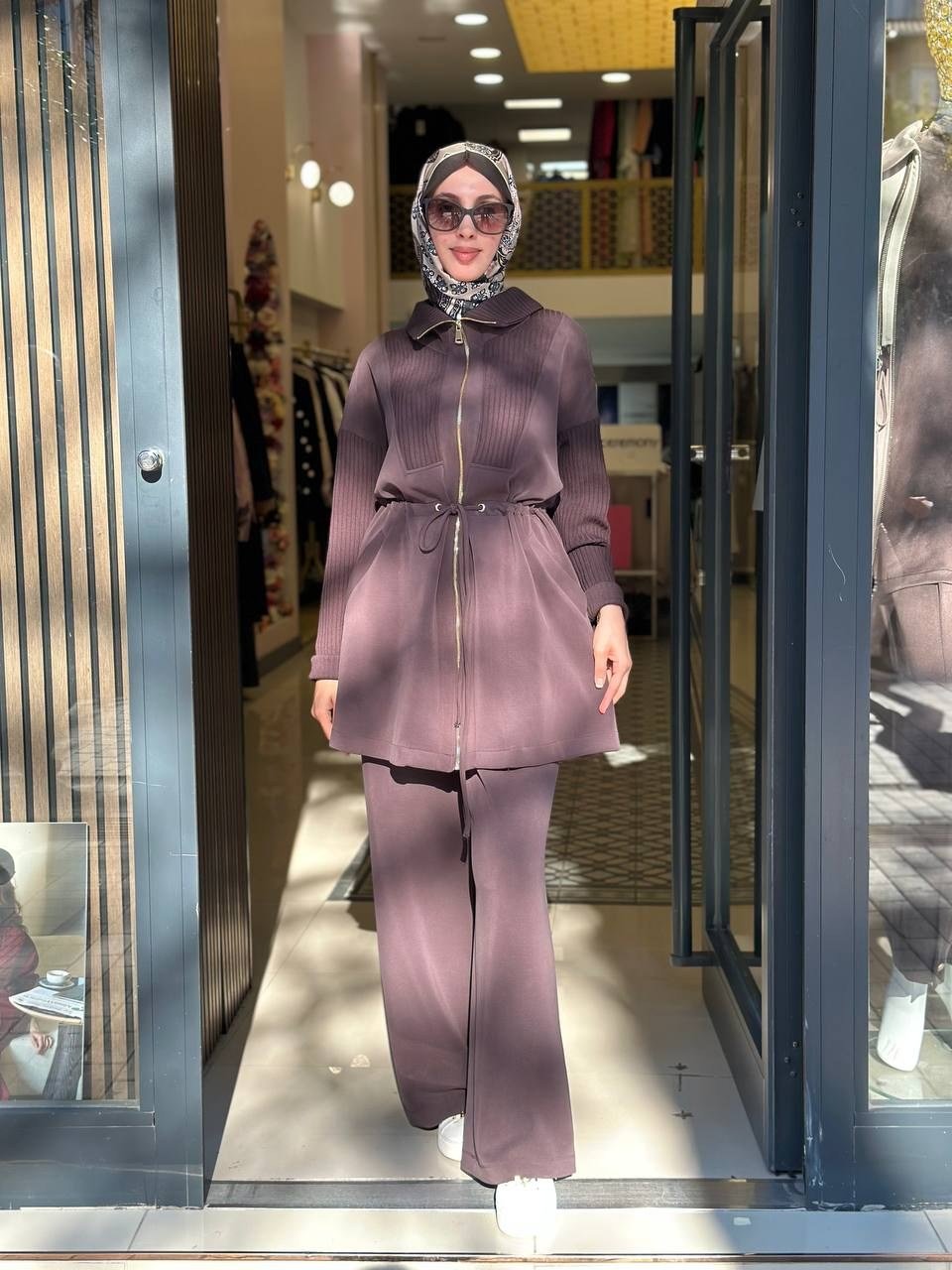 Nuss Triko 27K1047 Kahve Merserize Detaylı Takım