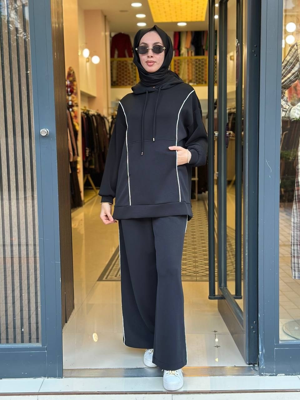 Nuss Triko 27K1051 Siyah Şerit Detaylı Takım