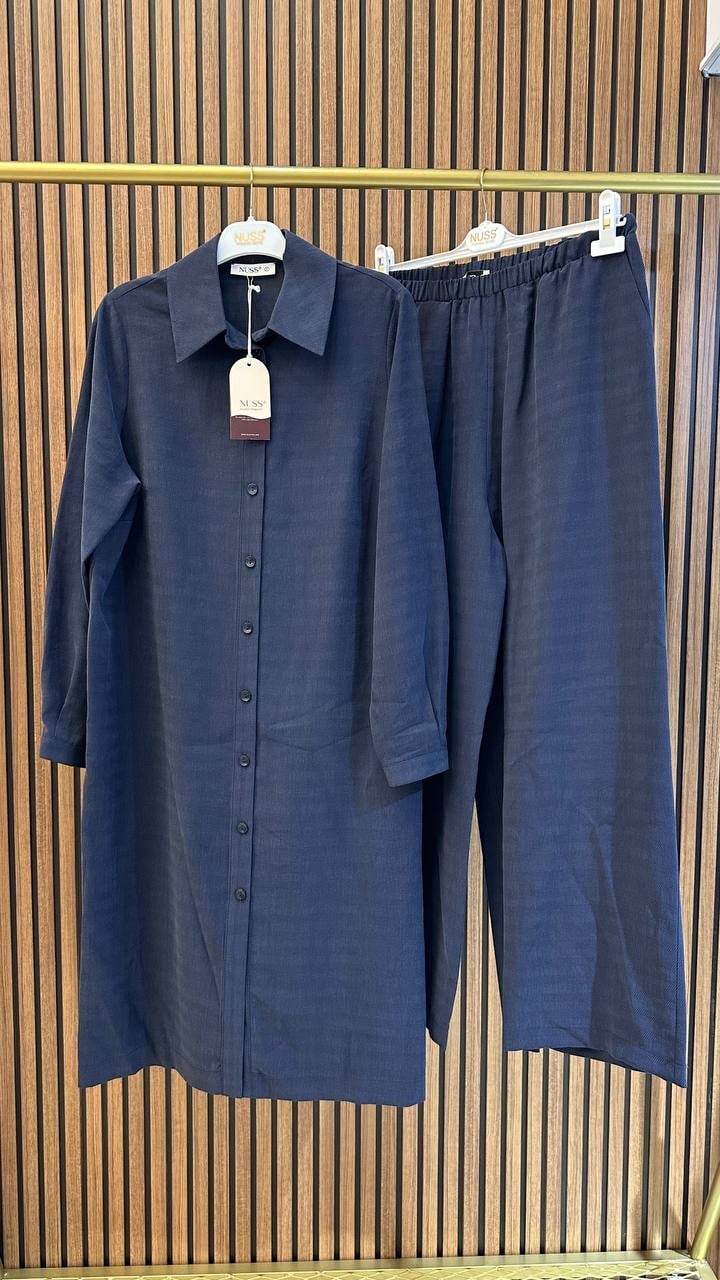 Nuss Triko 27K1096 Lacivert Uzun Tunik Takım