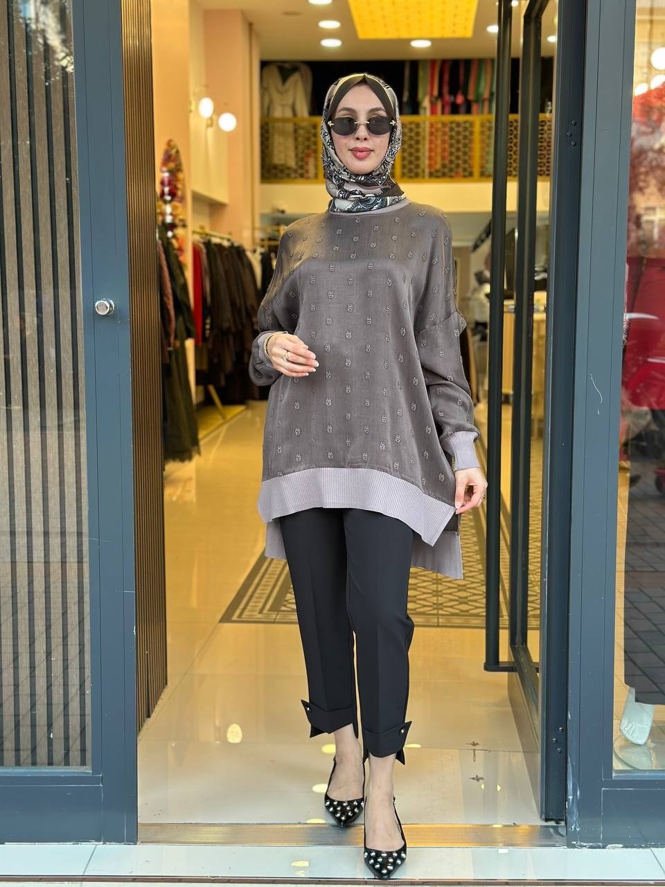Nuss Triko 27K3043 Vizon Detaylı Tunik