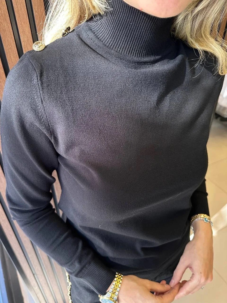 Venöve 26FWTRI0006 Siyah Pety Triko