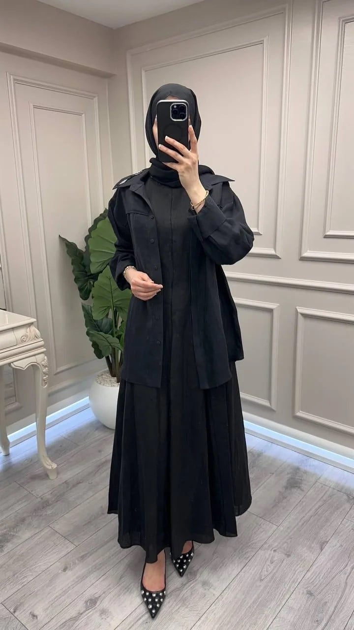 Venöve 26SSELB0025 Siyah Reggıe Elbise