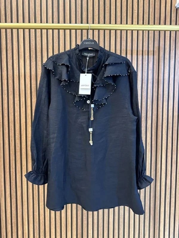 Venöve 26SSTUN0001 Siyah Enid Tunik