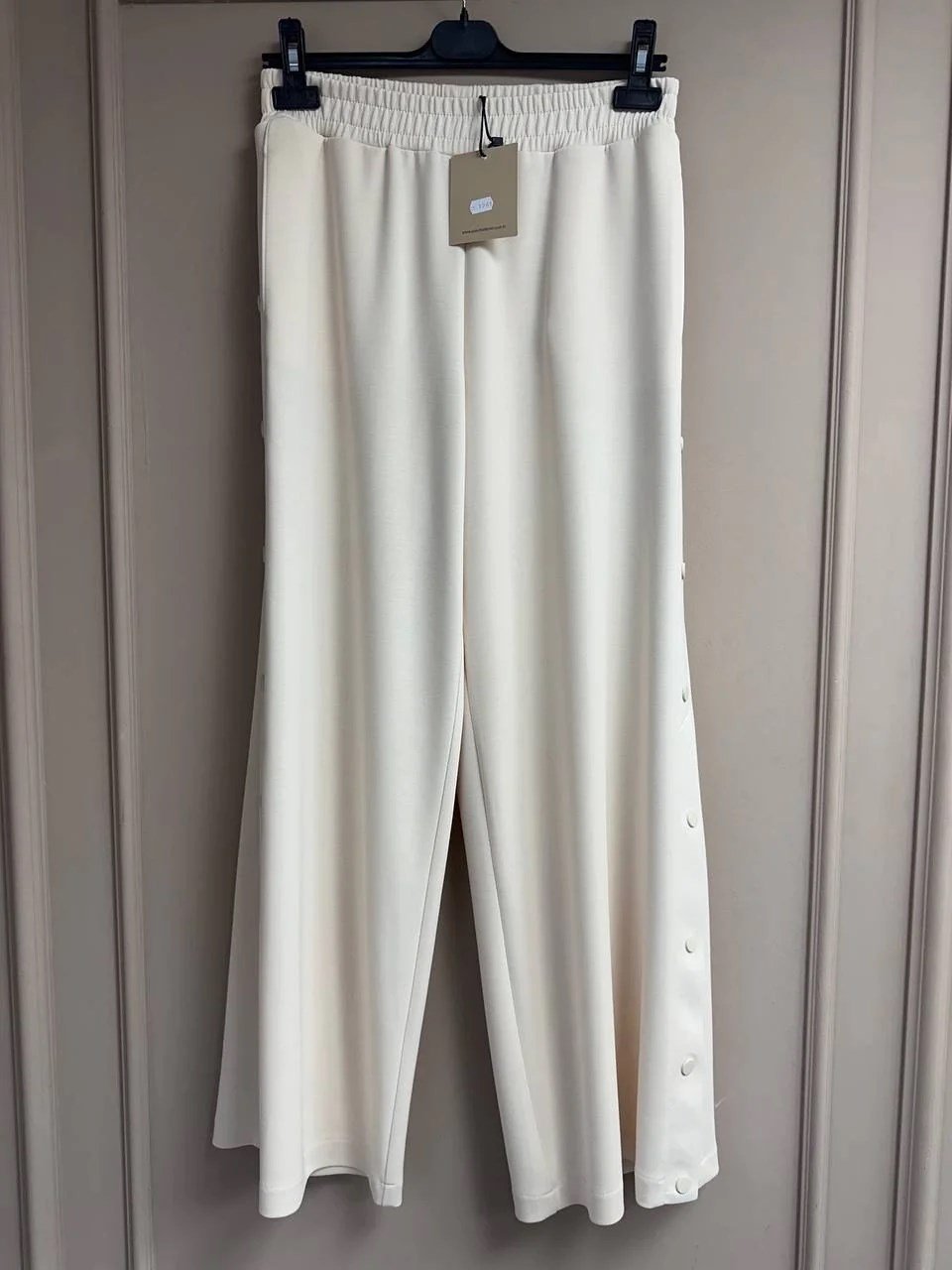 Yusuf Özdemir 25K1561 Bej Yanları Çıtçıtlı Pantolon