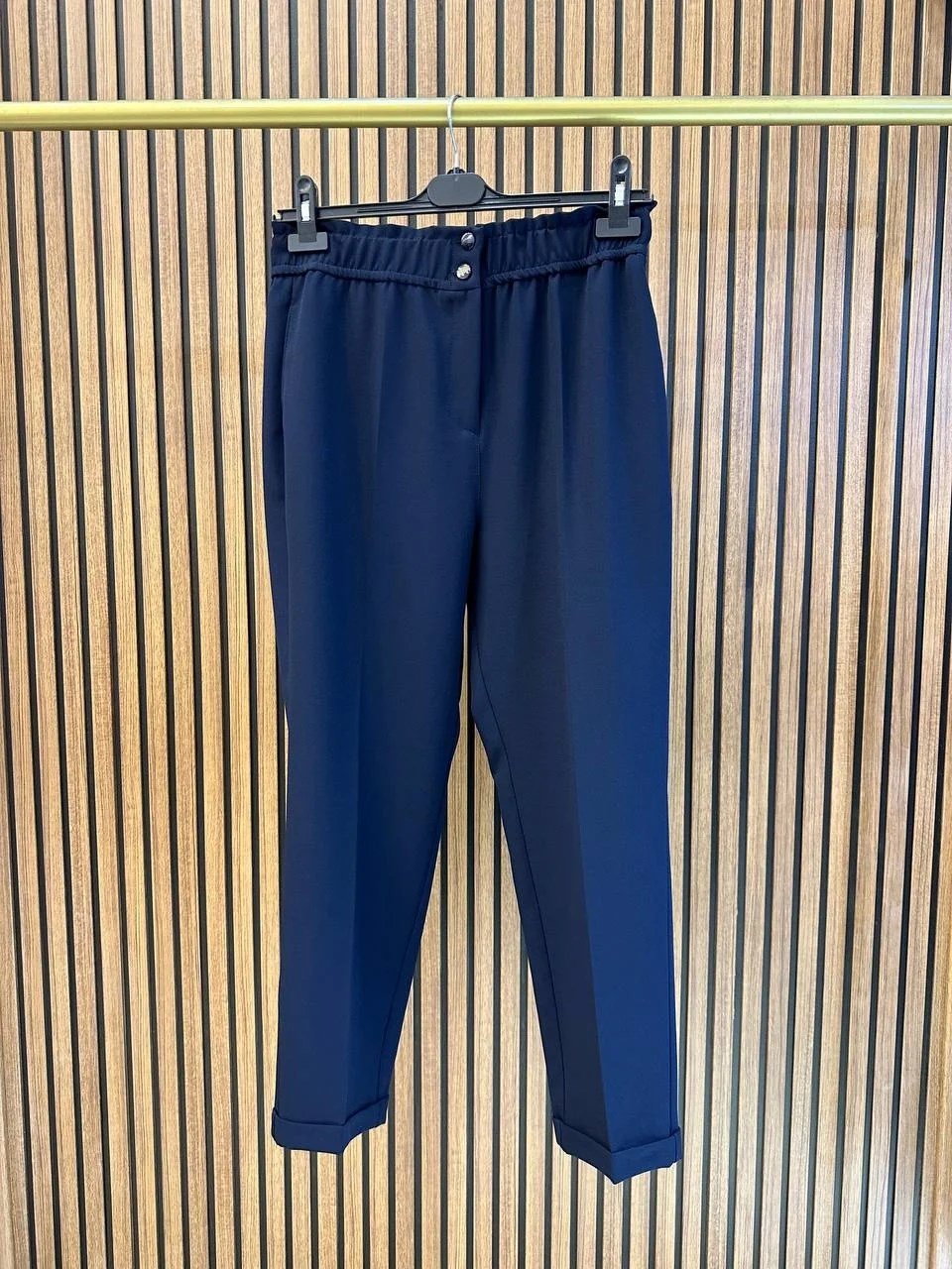 Yusuf Özdemir 26Y1484 Lacivert Beli Lastikli Pantolon