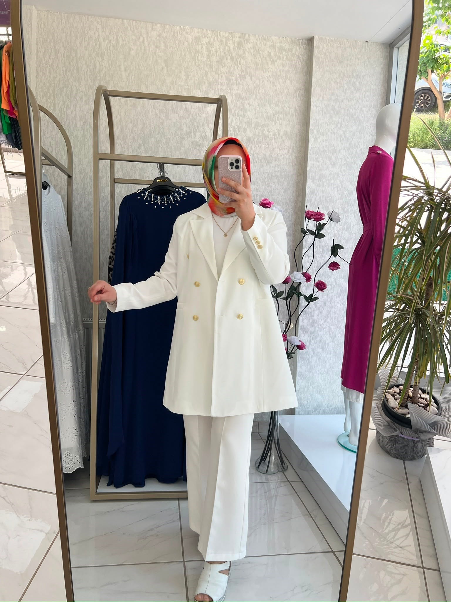 BLAZER CEKET BEYAZ