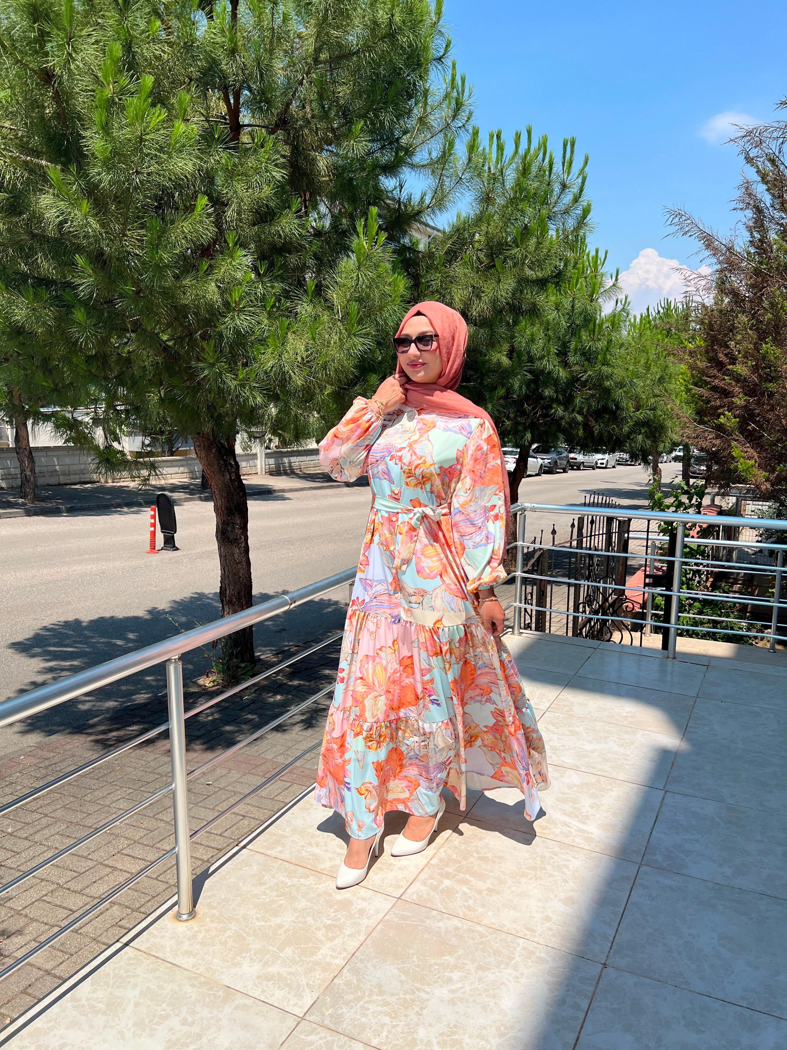 MERWİSH BAHAR DALI ELBİSE