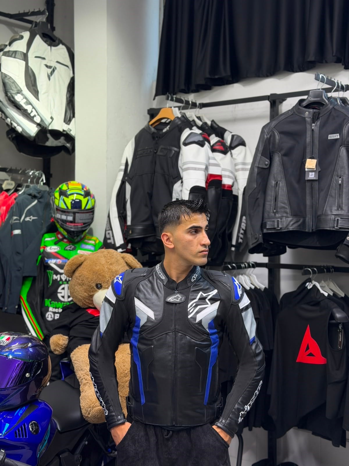 Alpinestars Atem V4 Mavi Motor Ceket