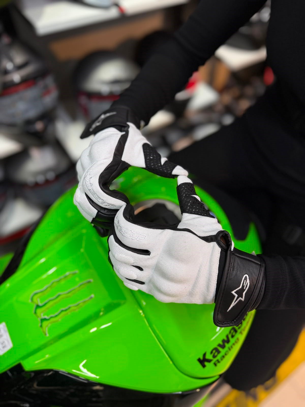 Alpinestars Kumaş Eldiveni Full Beyaz