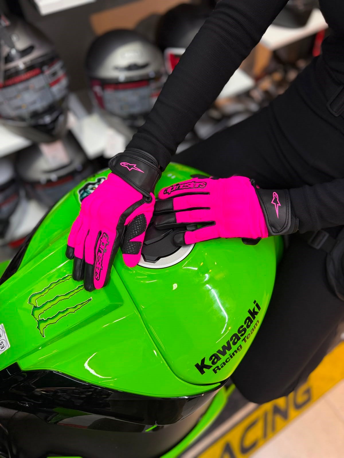 Alpinestars Kumaş Eldiveni Full Pembe 