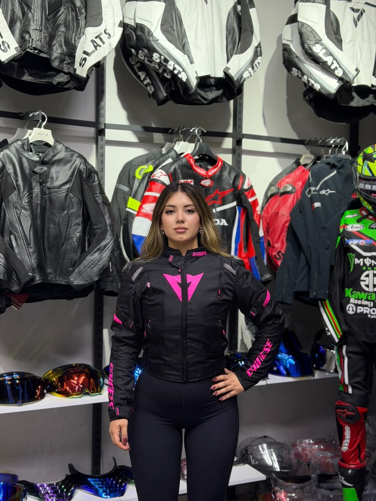 Dainese Kadın Kumaş Ceketi Pembe