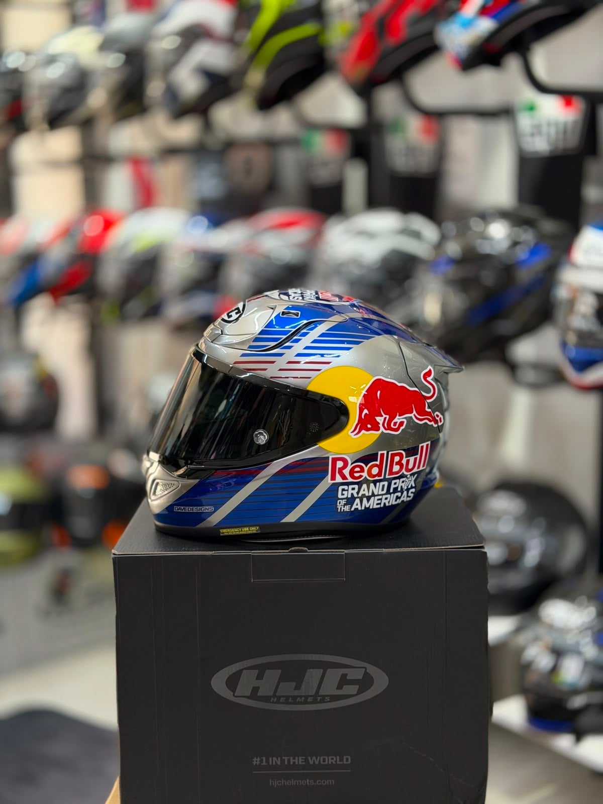 HJC RPHA12 Kask Red Bull Austin GP 2 MC21