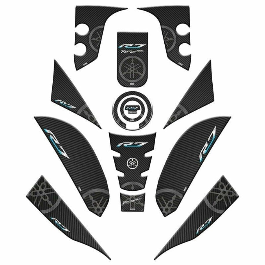 Yamaha R7 2021-2024 Uyumlu Tank Pad Set 001