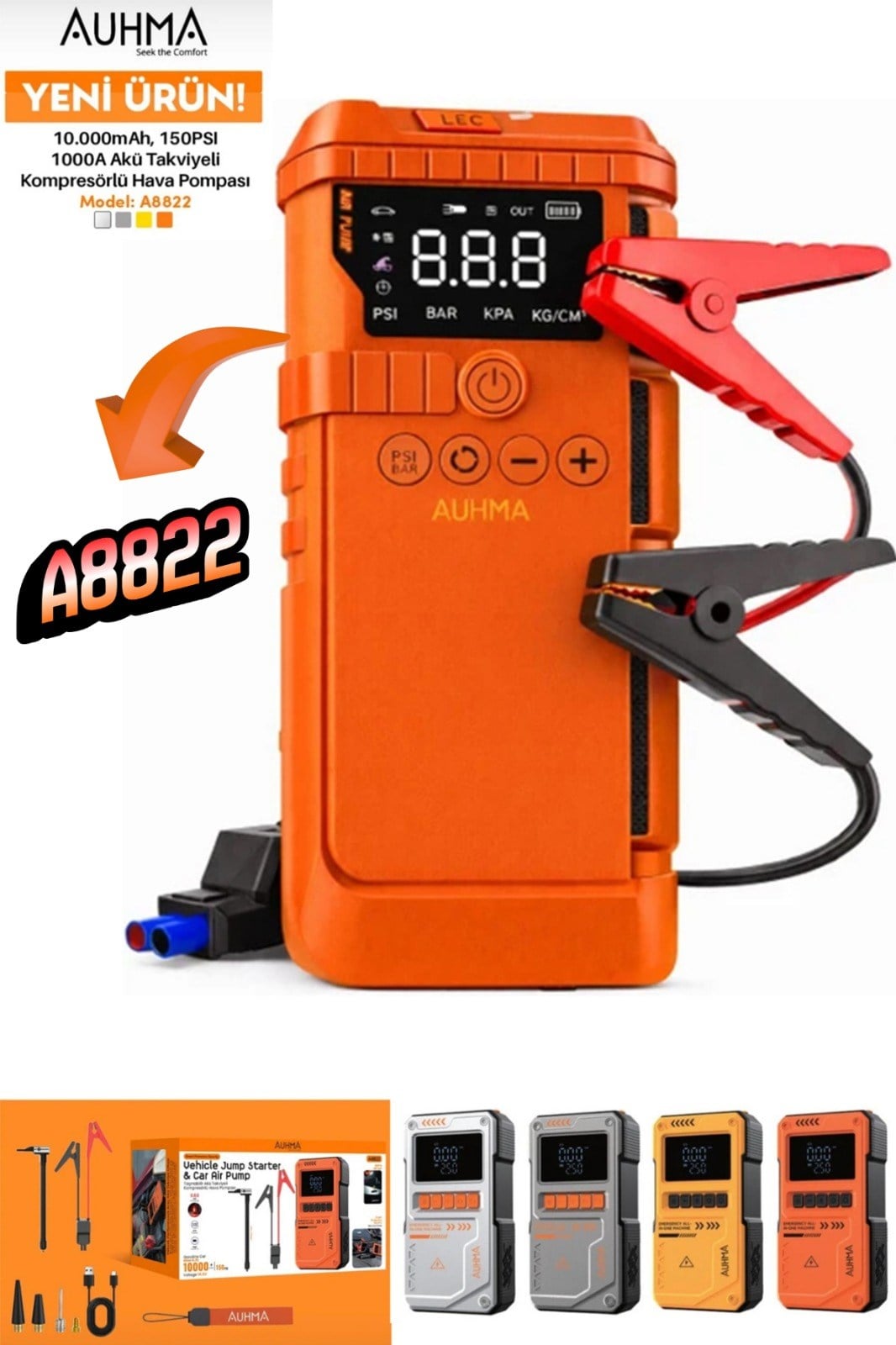 AHUMA ŞARJLI AKÜ TAKVİYE & LASTİK ŞİŞİRME