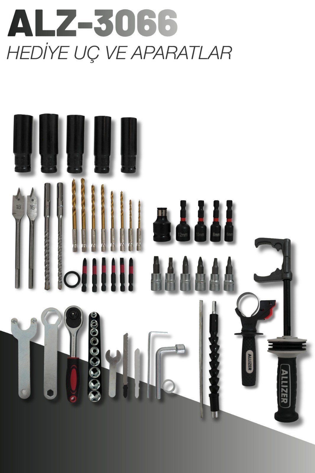 Allizer 4'Lü Set Gri