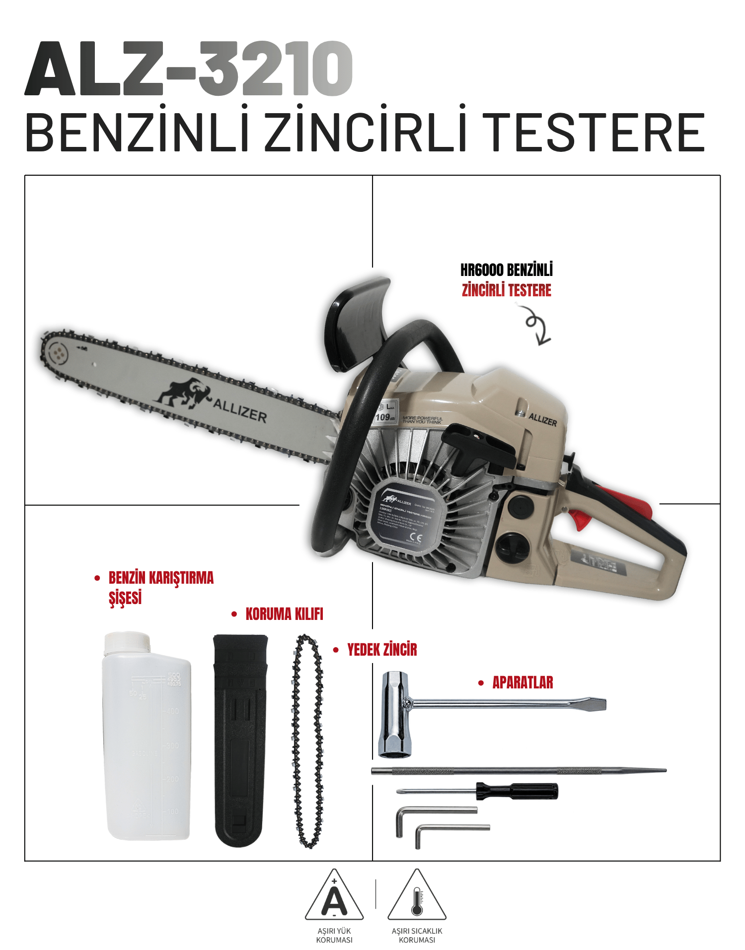 Allizer Benzinli Zincirli Testere