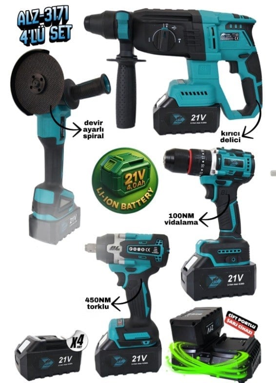 ALZ-3171 ALLİZER PRO 4’lü Set