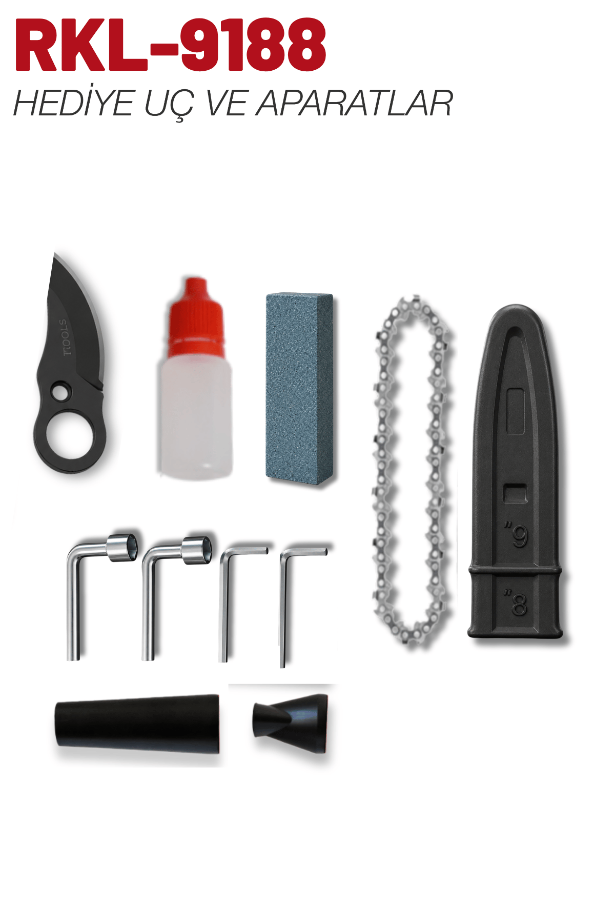 Retools bordo 3'lü set (makas - dijital testere - hava üfleme)