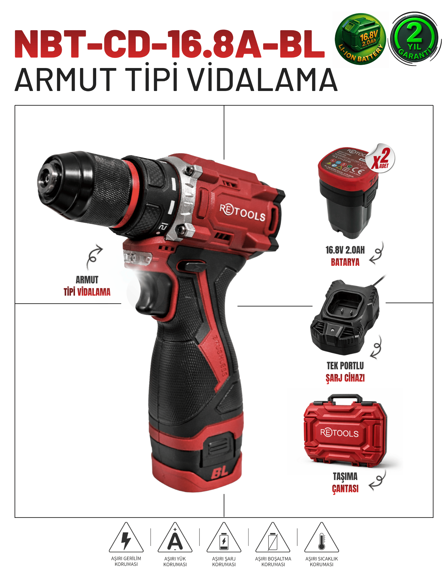 RETOOLS BORDO ARMUT TİPİ VİDALAMA