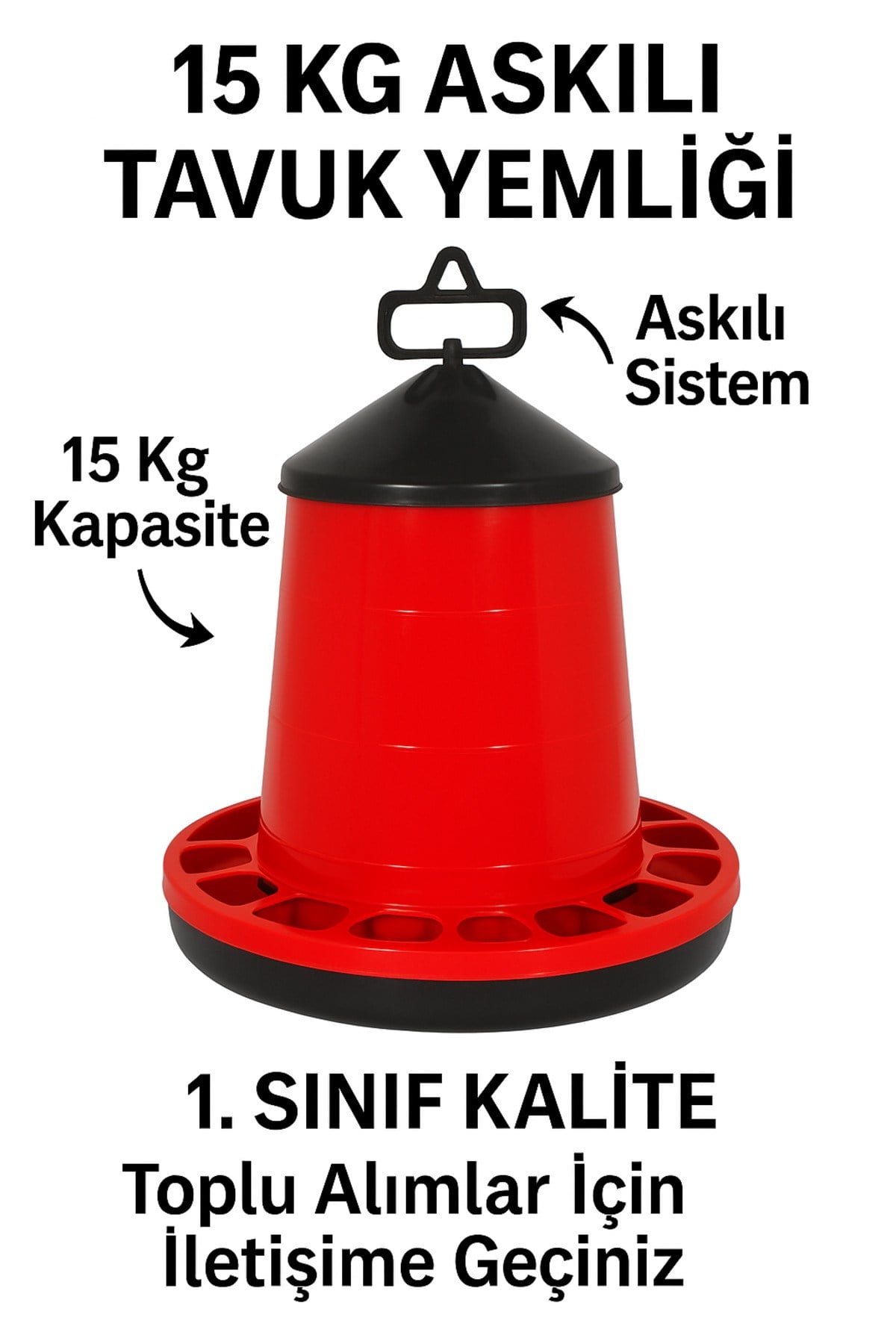 Askılı tavuk yemlik 15 Kg