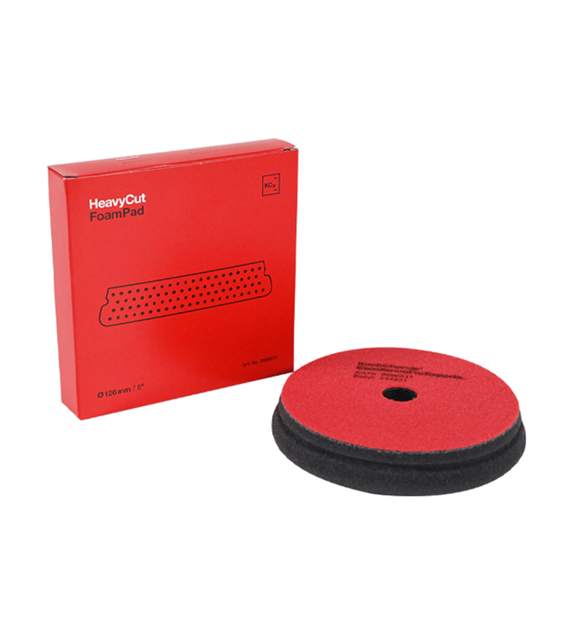 Koch Chemie Heavy Cut Foam Pad 126 mm Profesyonel Kalın Pasta ve Ağır Kusur Giderme Süngeri