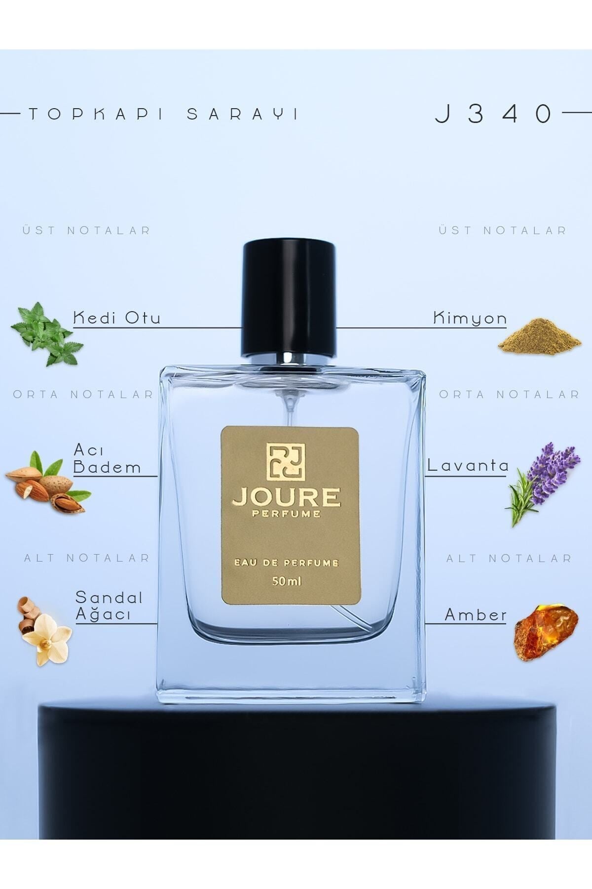 J340 Pudralı Vanilya Badem Kokulu 50ml Kalıcı Edp Erkek Parfüm