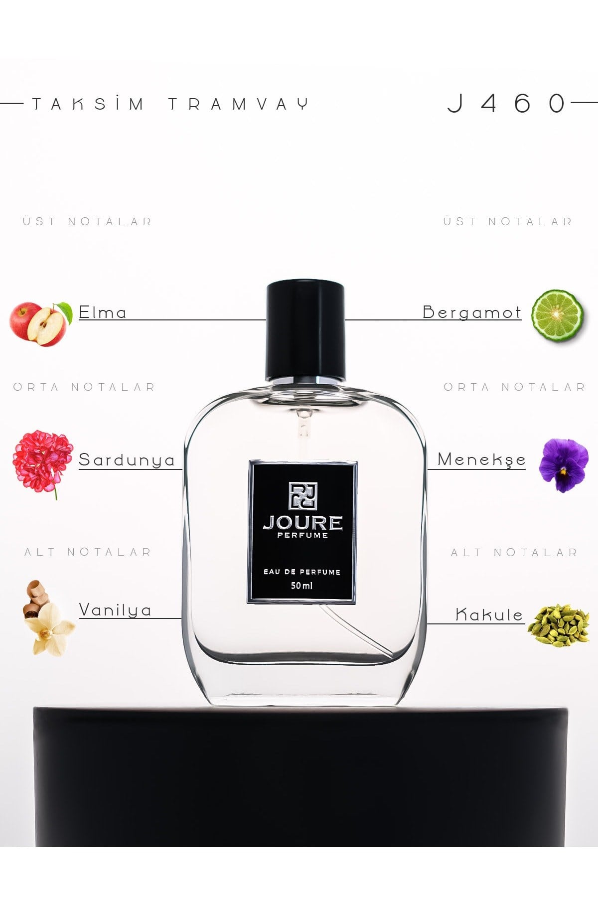 Joure J460 - Sıcak Baharatlar Vanilya Lavanta Kokulu 50ml Kalıcı Edp Unısex Parfüm