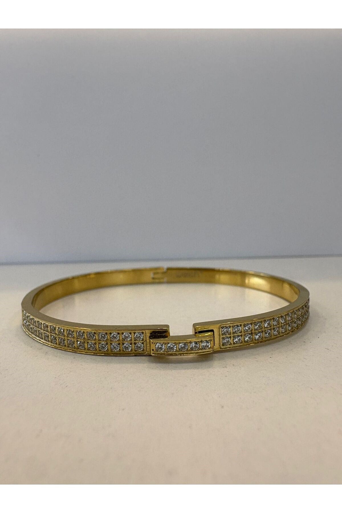 Taşlı Gold Bileklik