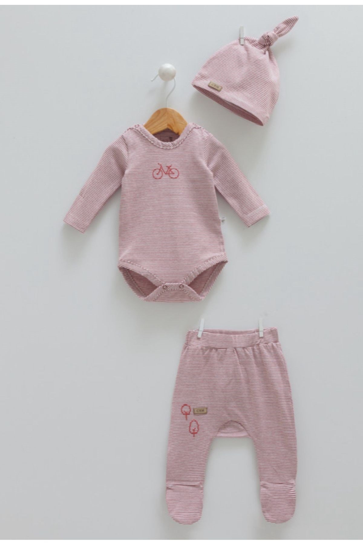 %100 Pamuk Body Pantolon Şapka (KİREMİT)