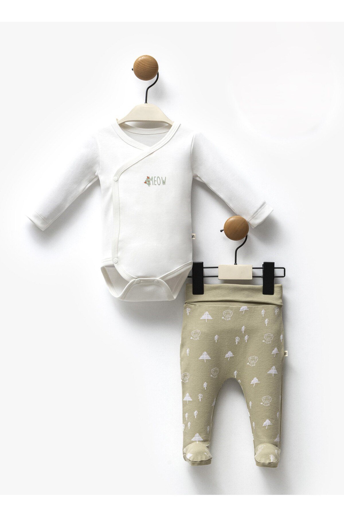 BEBEK TAKIMI KRUVAZE BODY VE PANTOLON %100 PAMUK
