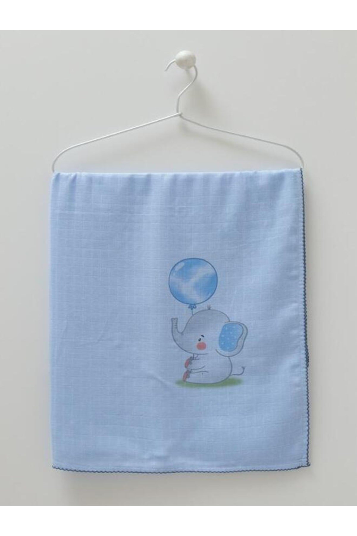 Müslin Bebek Battaniyesi Mavi 80*90 Bebek & Çocuk & Yeni Doğan Müslin Battaniye, Müslin Bez