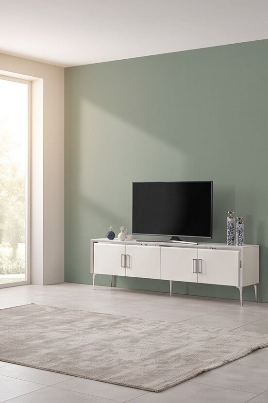 Alyans Ayna Krom Lcd Tv Sehpası