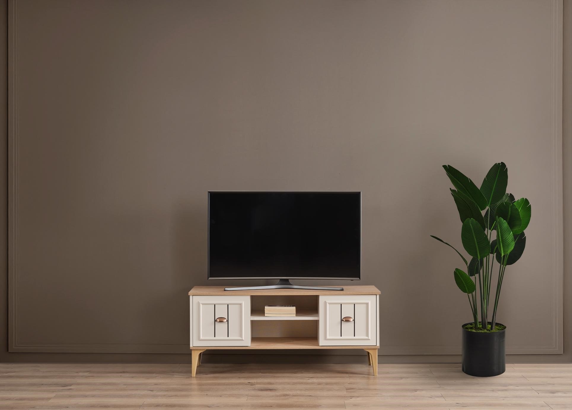 Bella Lcd Tv Sehpa Table Top (Sedef Krem) - 130