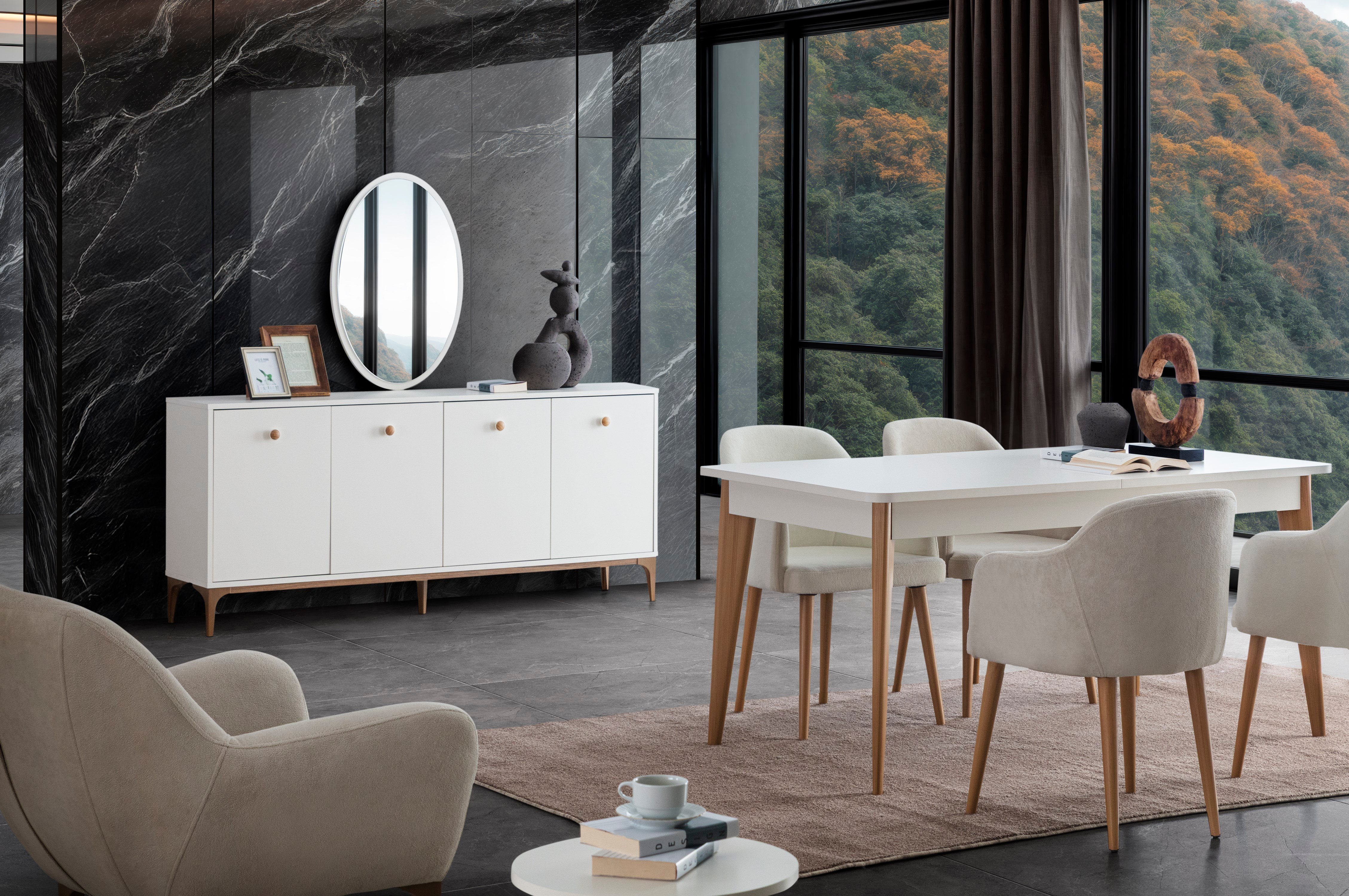 Polo Konsol Aynasız (Sedef Krem) 
