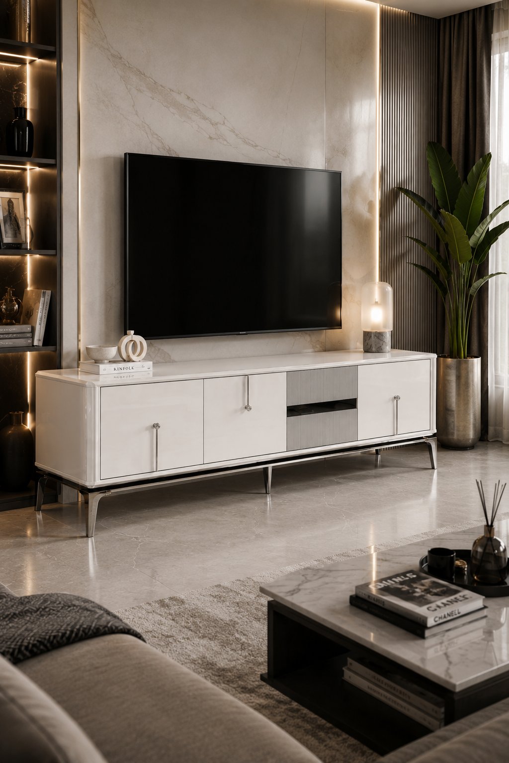 Stil Lcd Tv Sehpa  (Dolunay) 