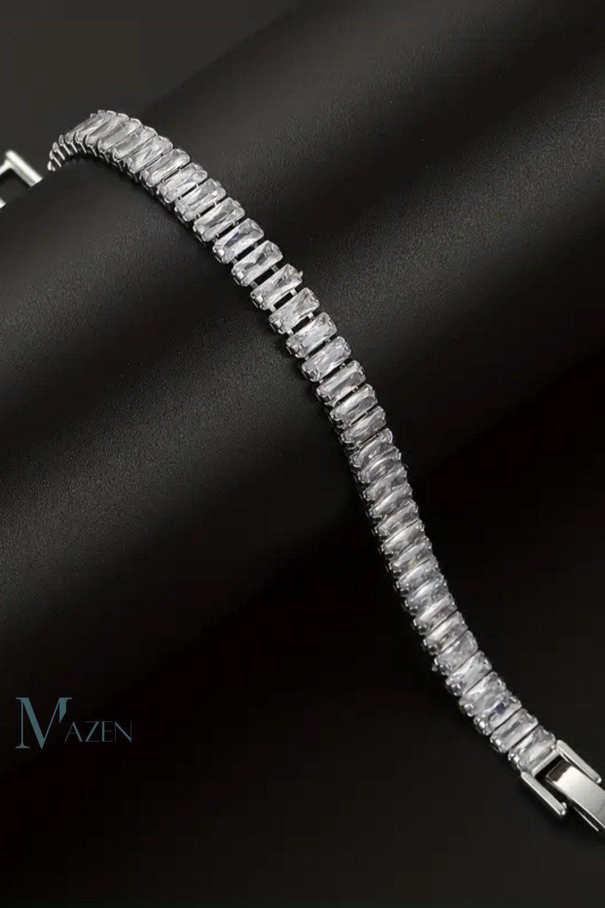316L Cerrahi Çelik Suyolu Bileklik ( Küçük Taşlı)