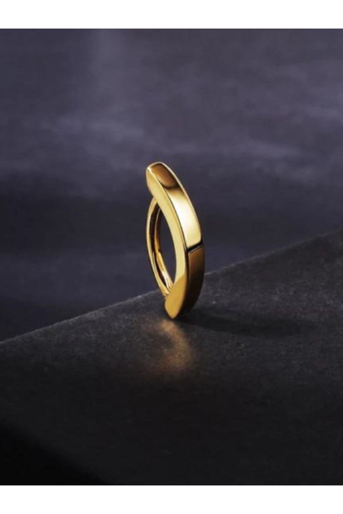316l Cerrahi Çelik Yarım Halka Göbek Piercing Gold Renk