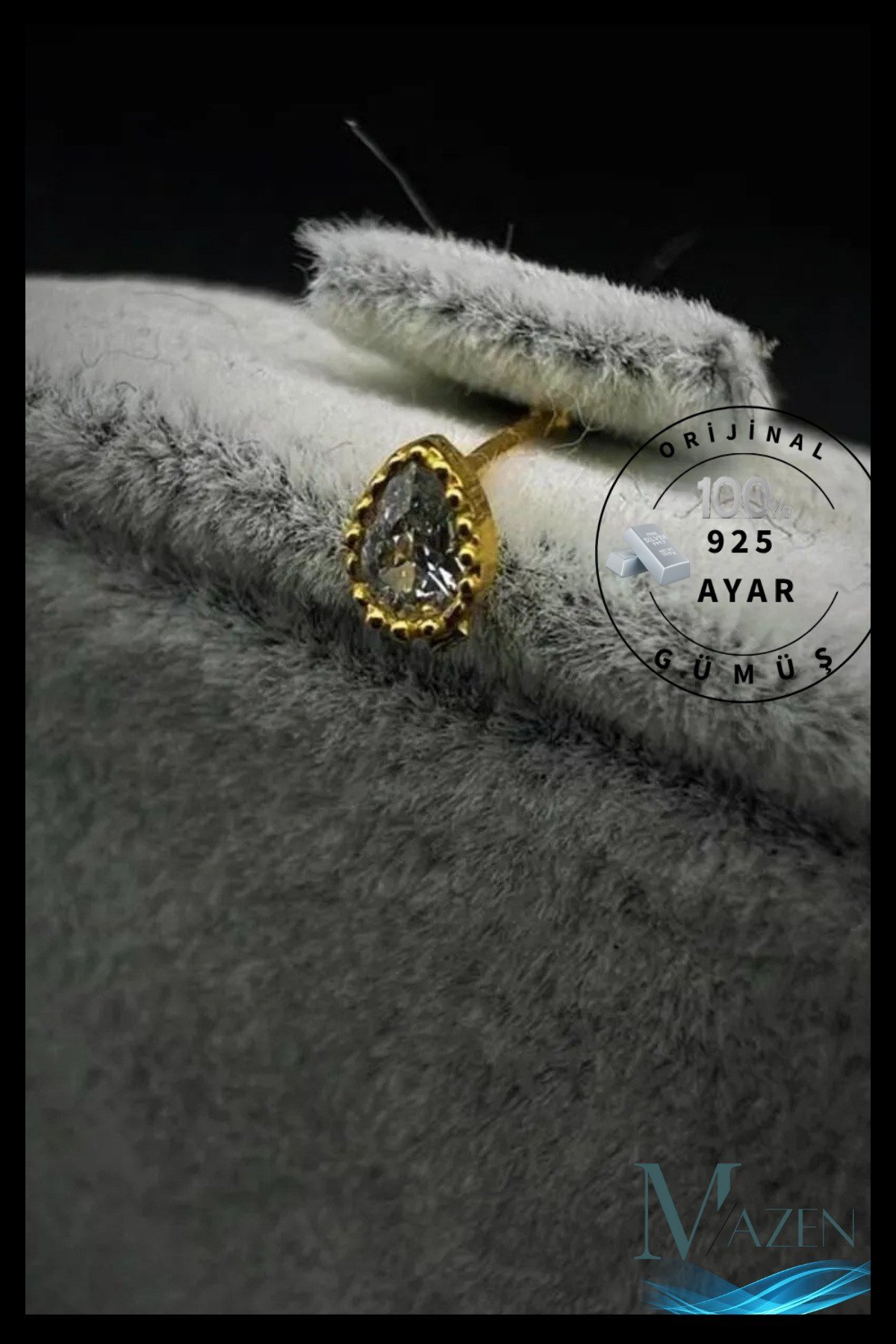 Gold Damla | 925 Ayar Gümüş Tekli Hızma | Minimalist Burun Piercing | Kadın Takı Aksesuar