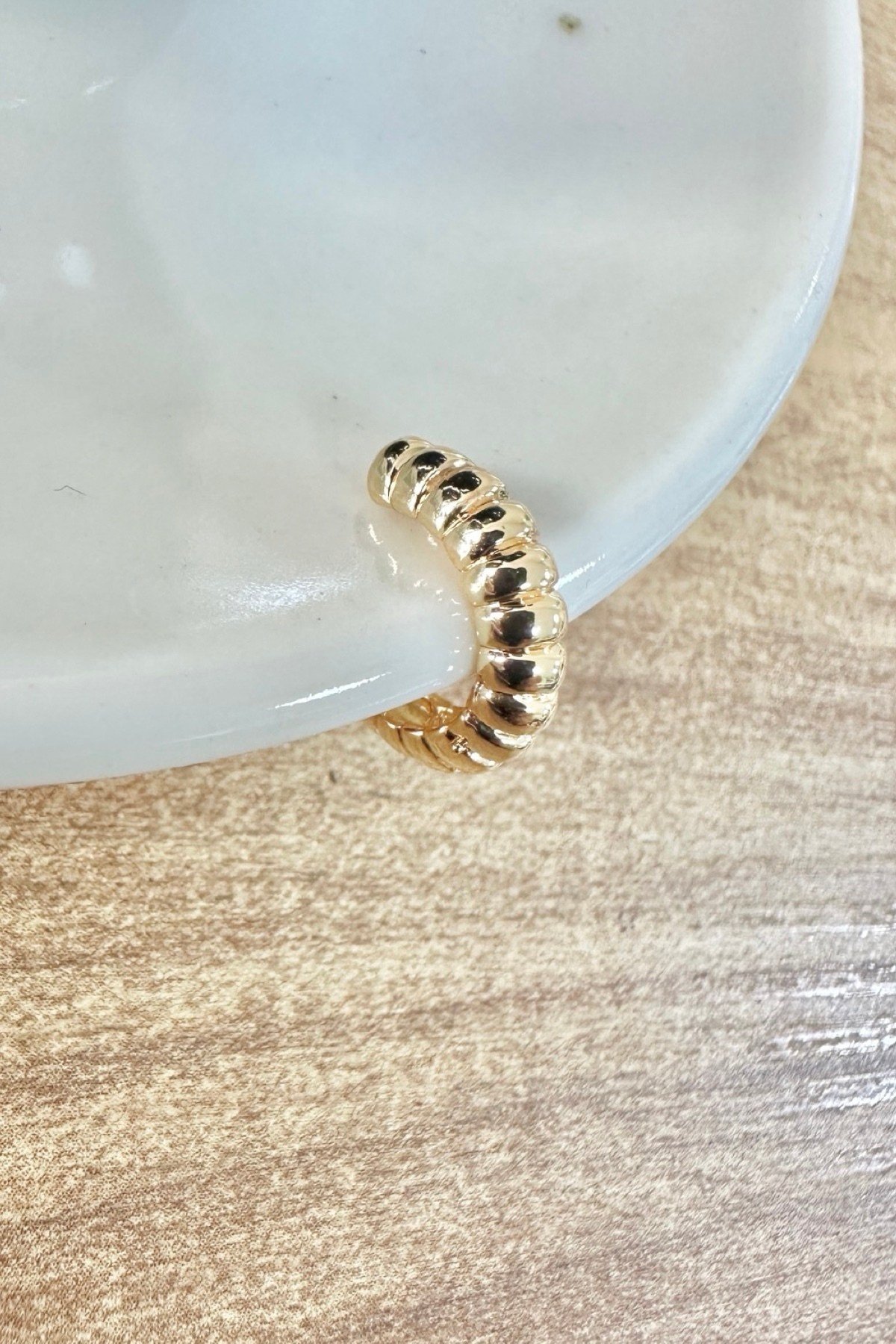 Kalın Burgulu Earcuff Kıkırdak Küpe Delik Gerektirmeyen Küpe