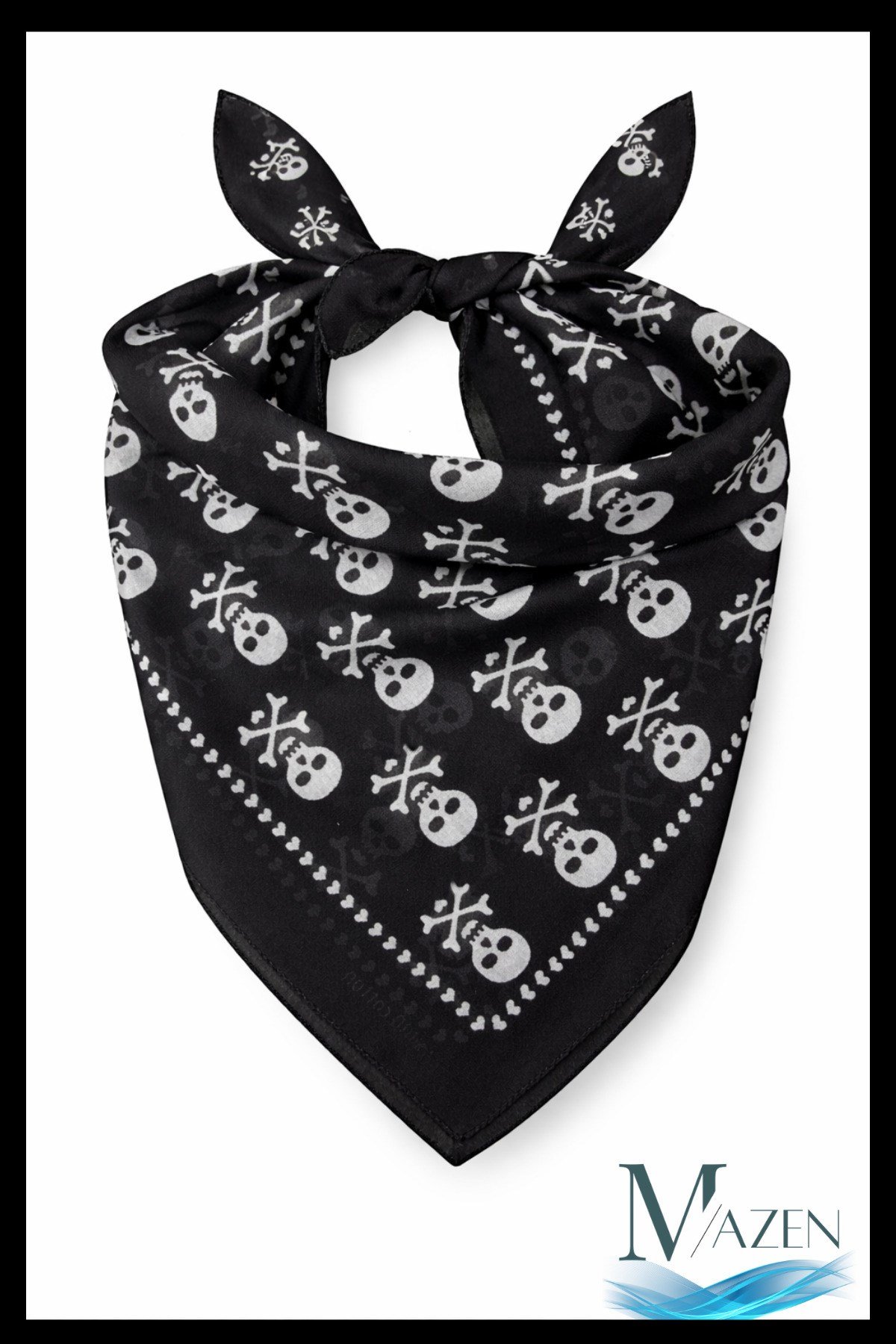 Kuru Kafa Desenli Çok Amaçlı Bandana Fular 50x50