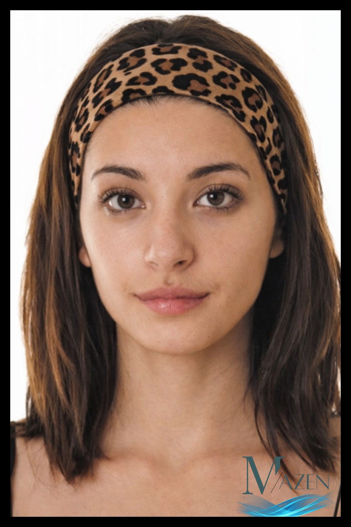 Leopar Desenli Çok Amaçlı Penye Sporcu Bandı Saç Kafa Bandanası Yoga Ter Bandı Unisex