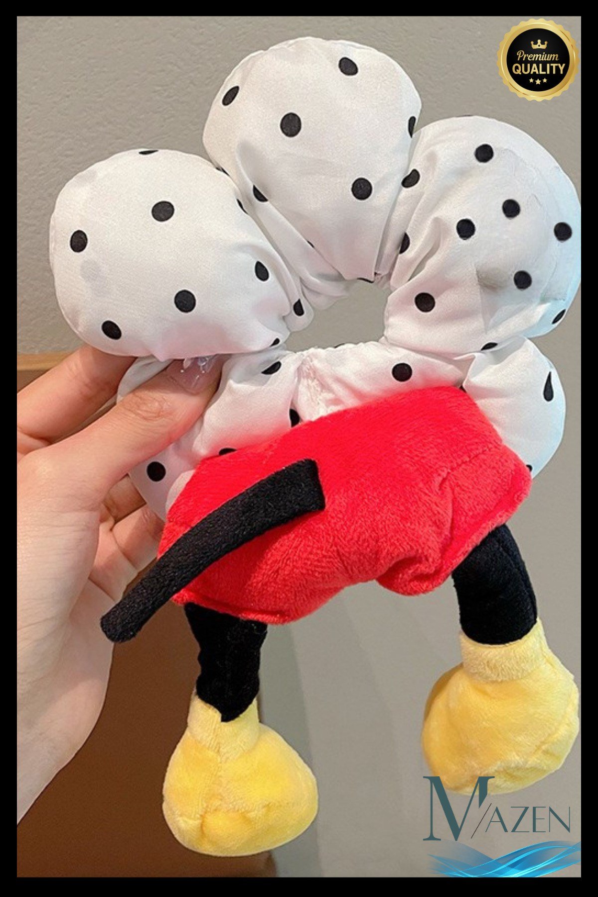 Sevimli Kawaii Peluş Topuz Toka | Ayaklı Tasarım | Kaliteli Kadın & Çocuk Lastik Saç Tokası