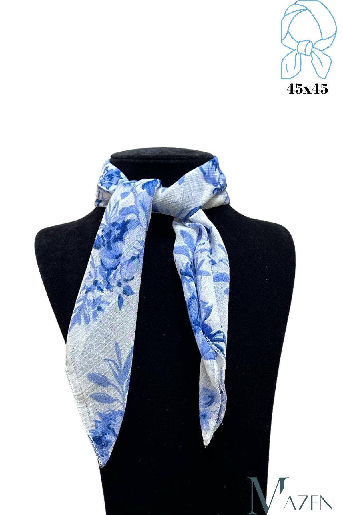 Şifon Fular 45x45 Saç, Çanta, Bilek, Boyun Aksesuarı