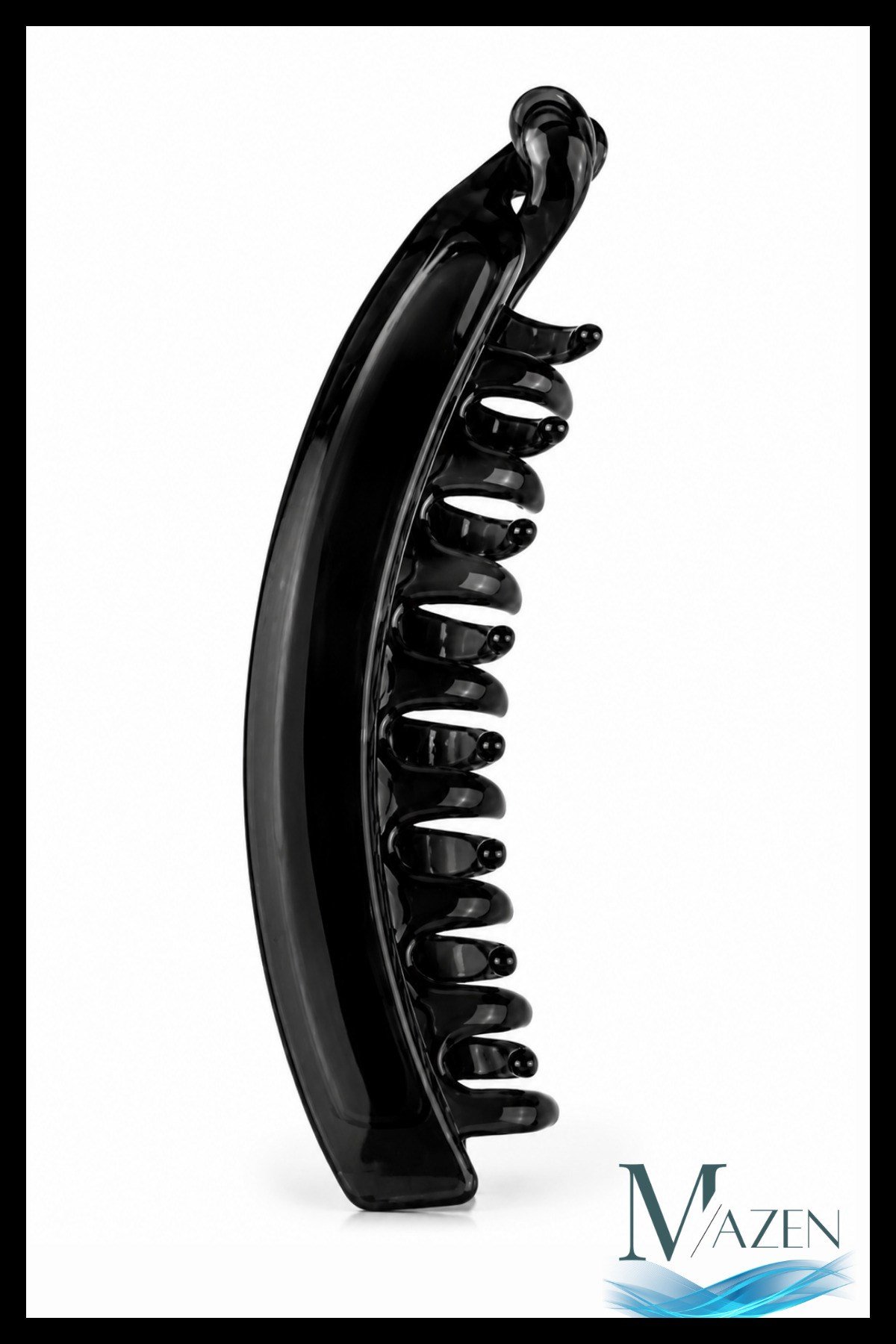 Siyah 15 Cm XL Dişli Ahtapot Muz Toka | Büyük Boy Güçlü Tutucu Saç Tokası