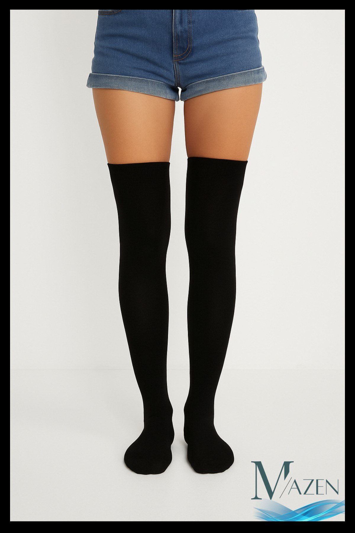 Siyah Uzun Çorap | Dizüstü Schoolgirl Stil | Kadın Yüksek Çorap (36-42)