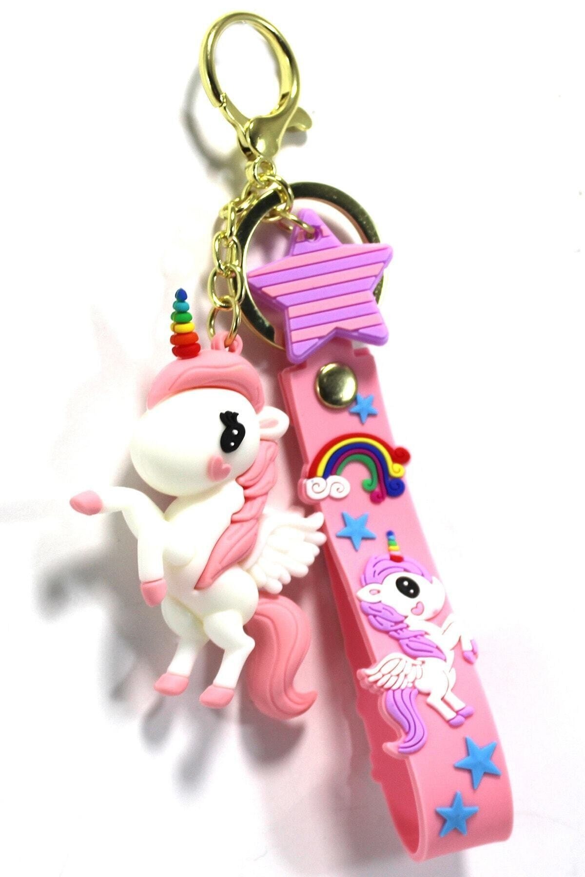 Unicorn Şeker Pembesi Anahtarlık